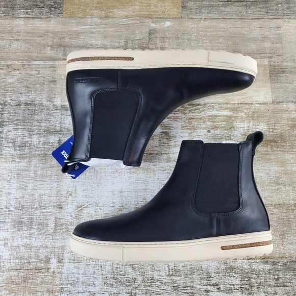 Birkenstock Bend Chelsea‎ Boots Mens Sz 10 Black Casual Natural Leather Pull On main image 7